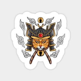 Cat Samurai Magnet