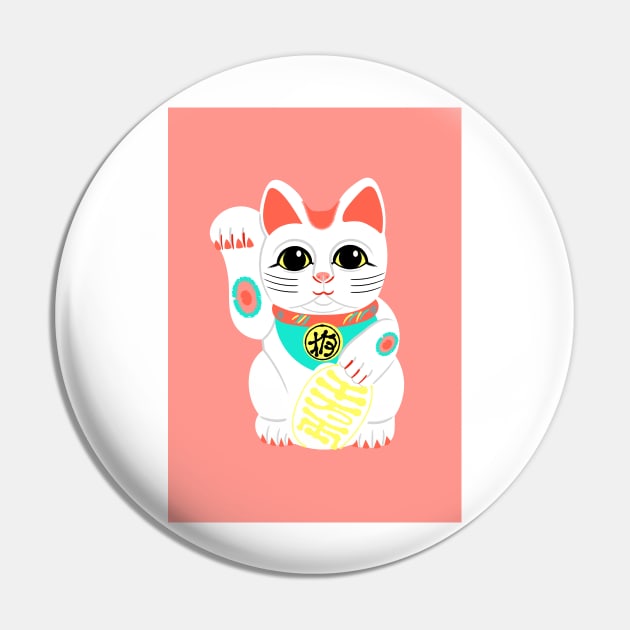 Lucky Cat Pin by AdamRegester