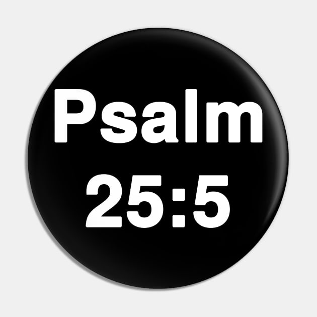 Psalm 25:5  Title Typography Pin by Holy Bible Verses