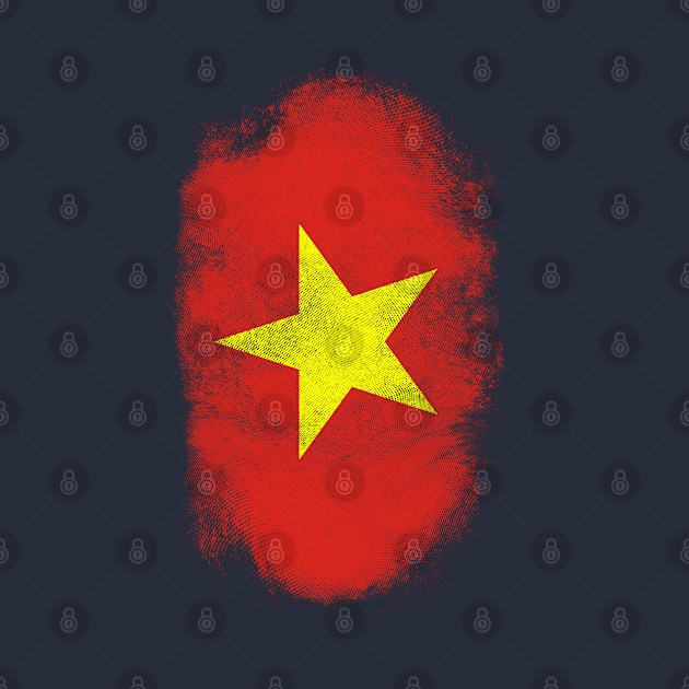 Vietnam Flag Souvenir - Distressed Vietnamese Design by Family Heritage Gifts