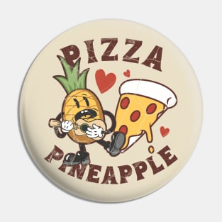 Pineapple Loves Pizza Pin