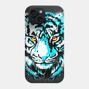 Turquoise Tiger Head - Realistic Tiger Eyes Phone Case