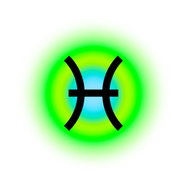 Glowing Aura Pisces Sign Zodiac by Scarlett Blue