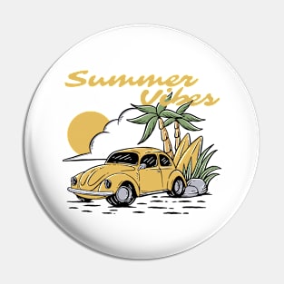 Summer Vibes T-Shirt Pin