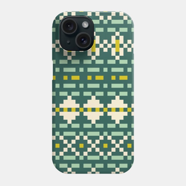 Retro checkered Phone Case by Aliz Arteta Design