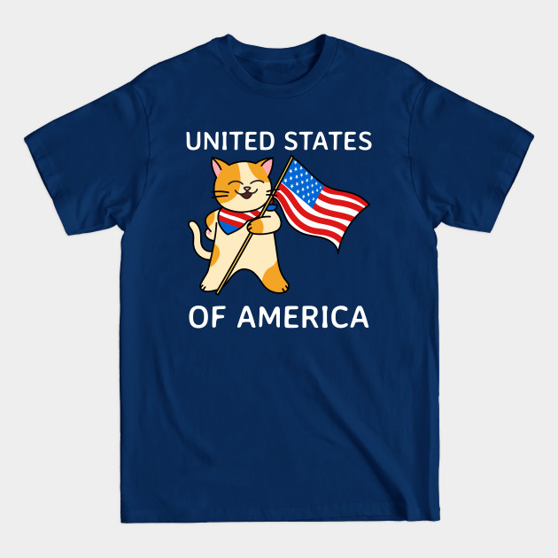 Discover USA Cat - United States Of America - T-Shirt