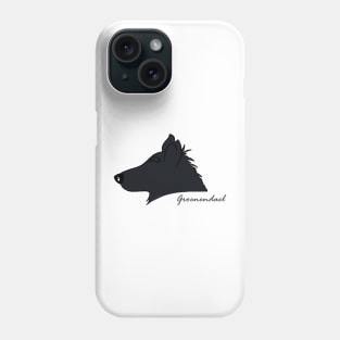 Groenendael silhouette Phone Case