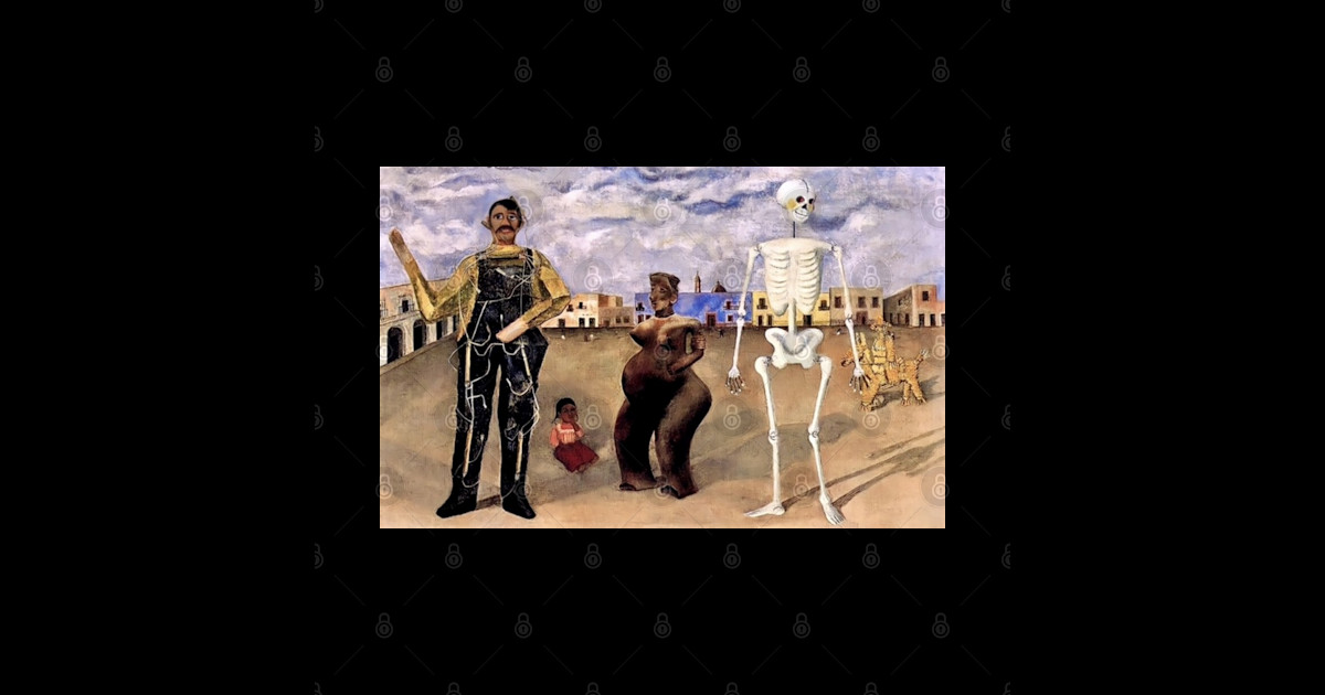 Four Inhabitants of Mexico by Frida Kahlo Frida Sticker TeePublic