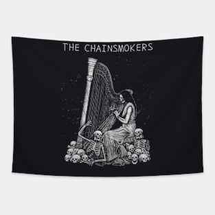 Family Skull Play Chainsmoker Tapestry