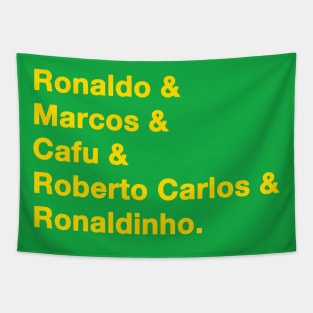 2002 Brazil World Cup Yellow Tapestry