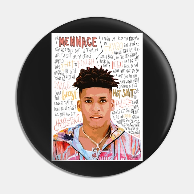 NLE Choppa Pin by jhalfacrelange