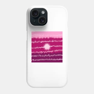 Pink gradient tiedye sunset Phone Case