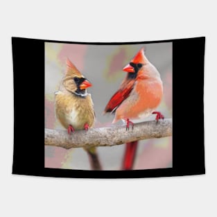 Beautiful Cardinals Tapestry