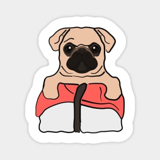 Funny Pug Sushi Magnet