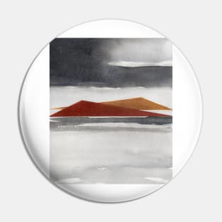 Abstract Watercolor Landscape 3 Pin