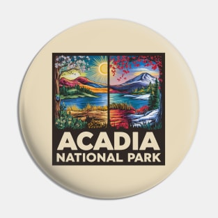 Acadia National Park Maine Spring and Fall Pin