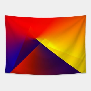 red yellow blue abstract texture Tapestry