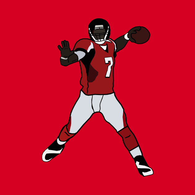 Michael Vick Throwback Atlanta Falcons NFL by xavierjfong