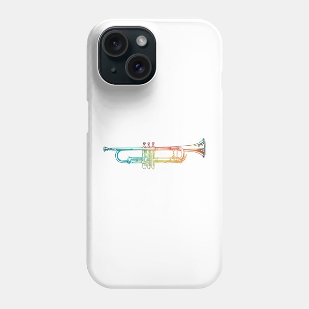 Rainbow cornet horizontal Phone Case by AdiDsgn