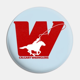 retro Calgary Wranglers Pin