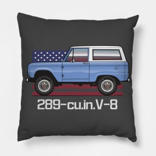 Blue 289 Dark Shirts Pillow