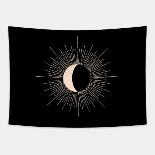 Abstract Moon burst Tapestry