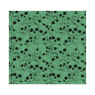 Green skull pattern T-Shirt