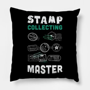 Stamp collecting master design / stamp collecting gift idea / stamps lover present Pillow