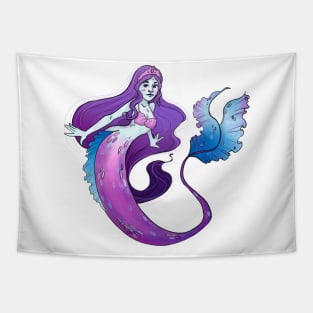 Purple Mermaid Tapestry