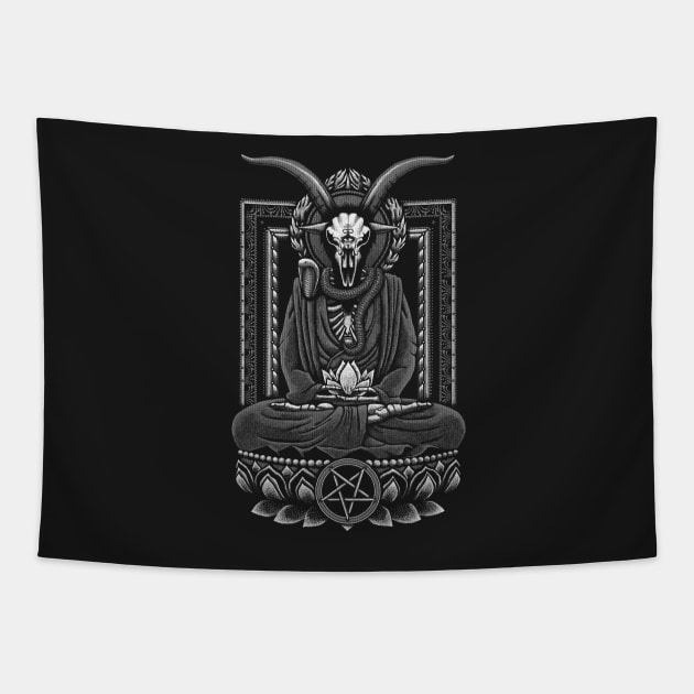 Baphomet Buddha Tapestry by GAz