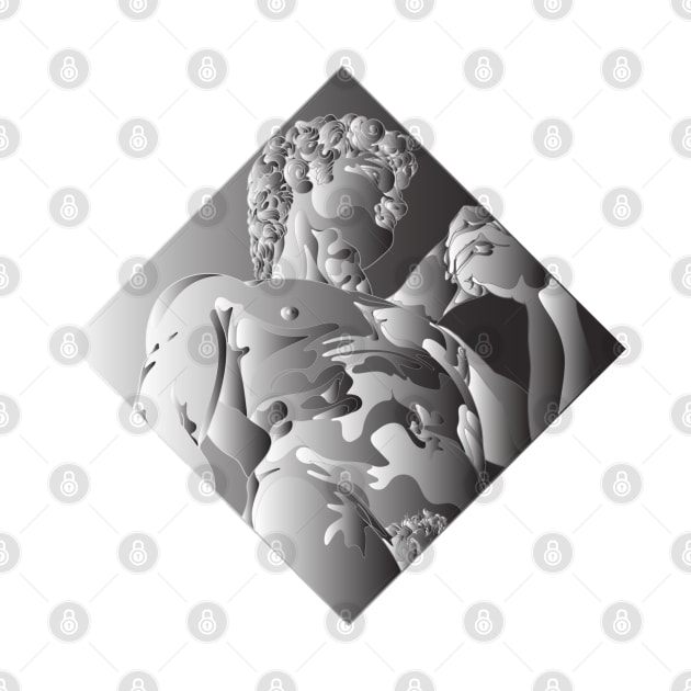 Michelangelo's David Chrome by Vector-Market