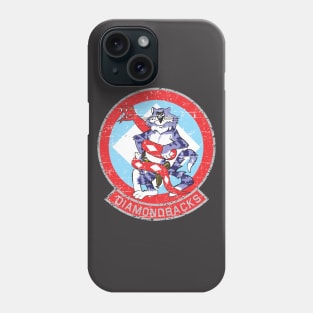 Grumman F-14 Tomcat - Diamondbacks - Grunge Style Phone Case