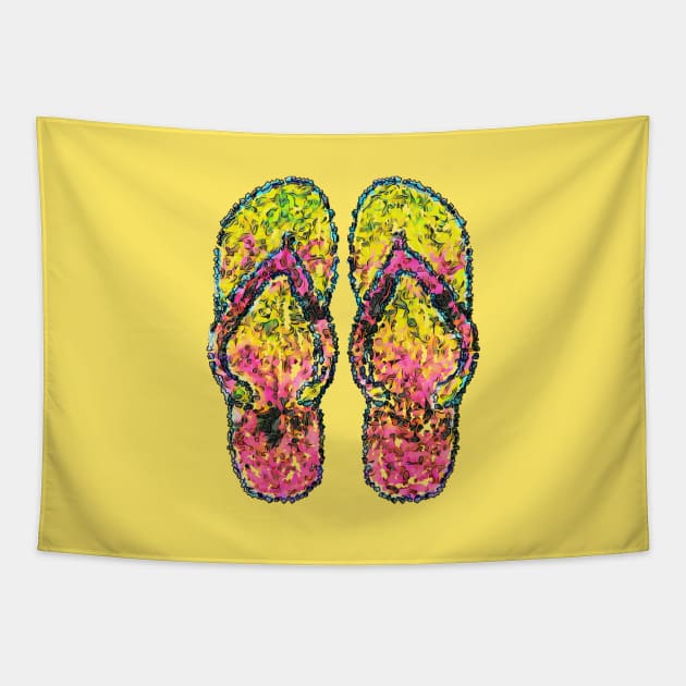 Sandals Tapestry by JadeGair