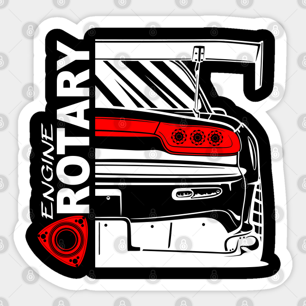 Mazda RX7 Rotary Engine - Mazda Rx7 - Sticker | TeePublic