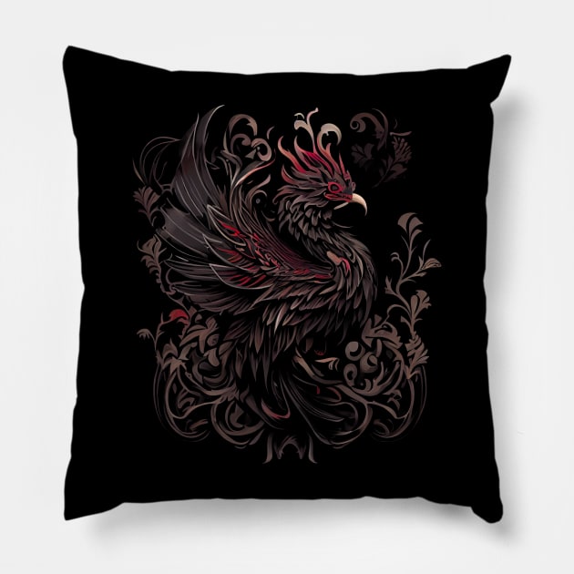 Phoenix bird Pillow by gblackid