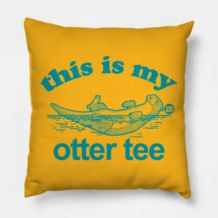 otter tee Pillow