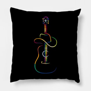 A guitar pop art Pillow