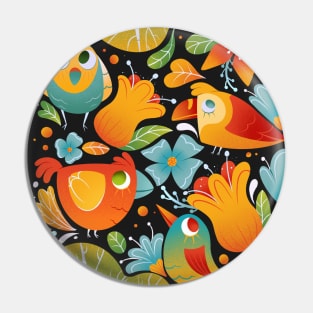 Birds from nature Pin