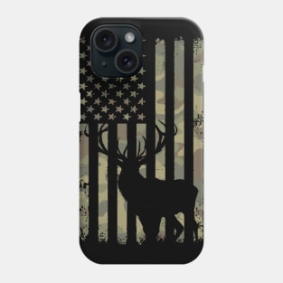 Camo Deer Hunter Flag Phone Case