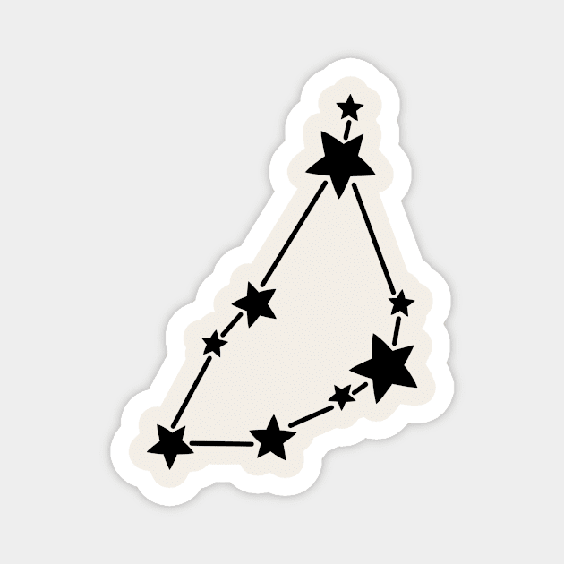 Capricorn Constellation Magnet by Nessanya