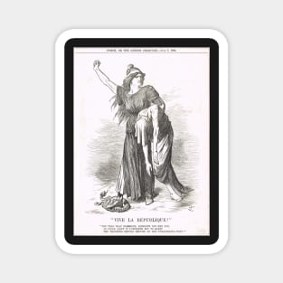 Vive La Republique Punch cartoon 1894 Magnet