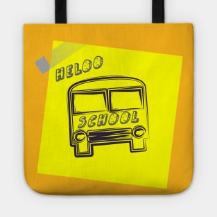 school bus Tote