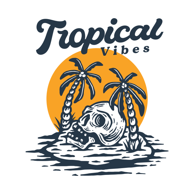 Tropical vibes - T-Shirt Humour by B-BUZZ