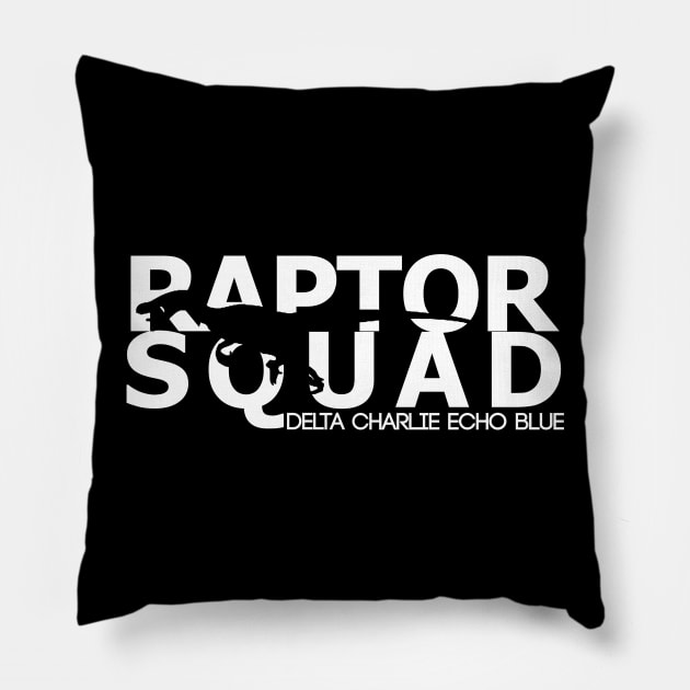 raptor squad Pillow by corbinbacksunday