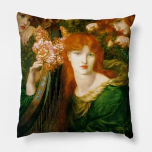 Lady with a Garland Pillow