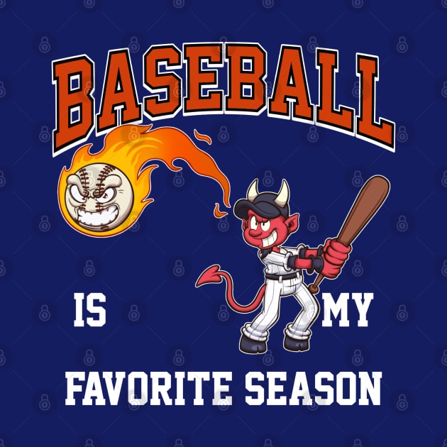 Baseball Is My Favorite Season Cartoon by TheMaskedTooner