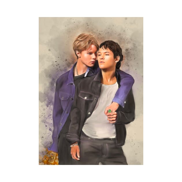 Watercolor of Wilhelm and Simon from Young Royals by NinjadesignShop