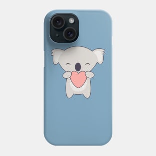 Kawaii Cute Koala Bear with heart Phone Case