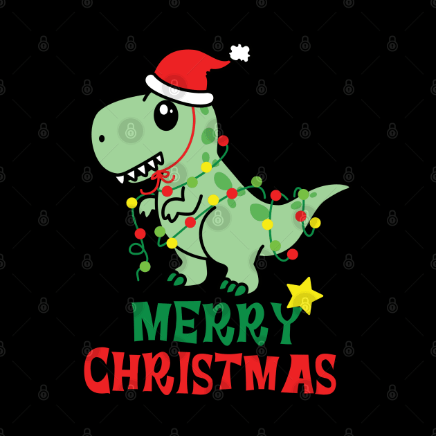 Santa dinosaur, Minimalist Santa Claus by TrendsCollection