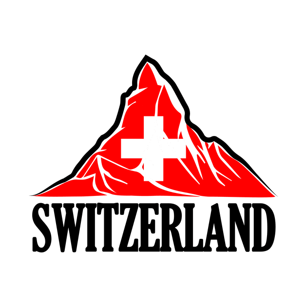 Switzerland Matterhorn Vintage by TheInkElephant